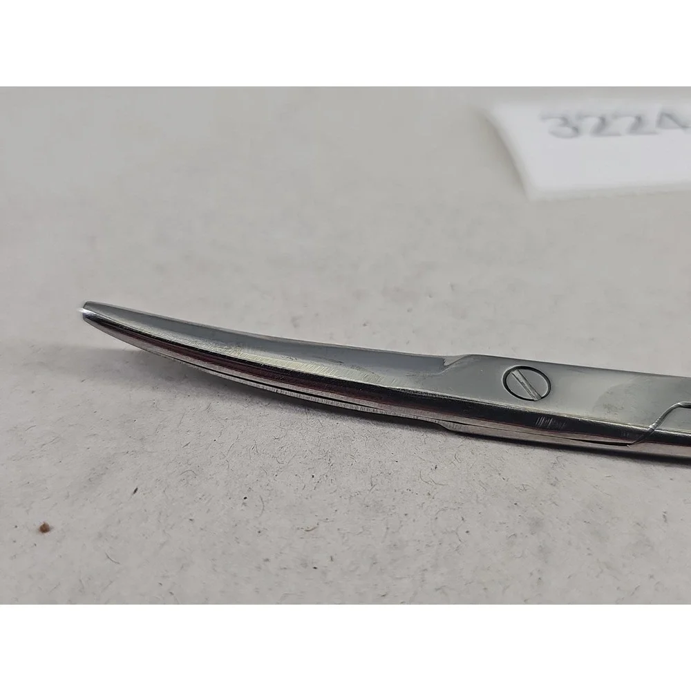 Dental surgical straight lightly curved up scissors, unused S.S Pakistan 5.5